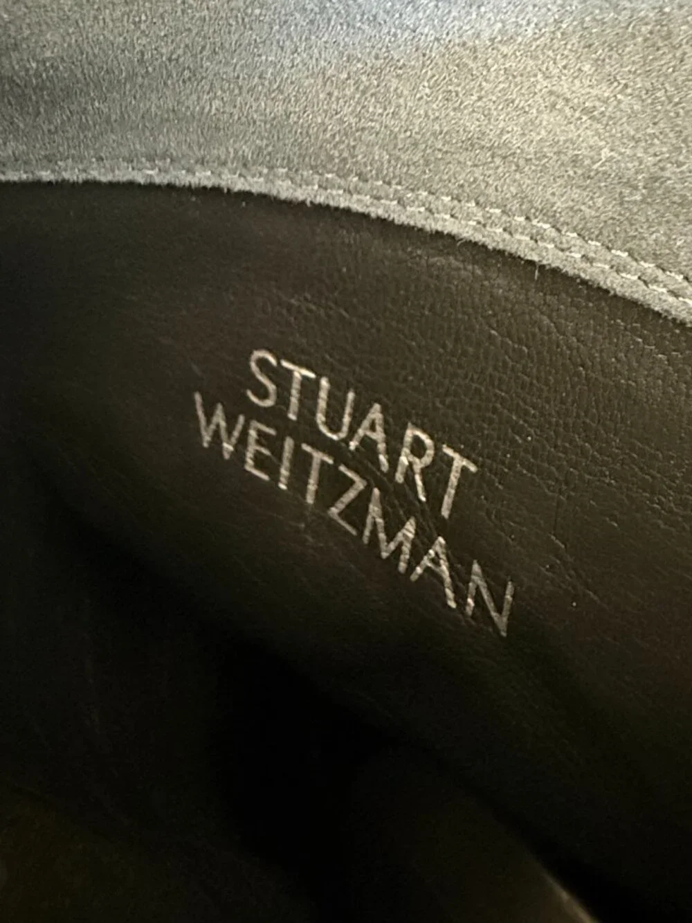 Stuart Weitzman Gray Suede Over-the-Knee Boots Size 7 | Low Heel | Made in Spain